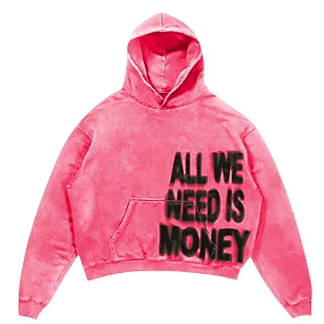 WILLBEST Sudaderas De Hombre Sudadera Colorida para Hombre Sudadera con Capucha De Gran Tamaño con Estampado De Letras Hop Sudadera con Capucha Gótica Holgada Informal XXGrande
