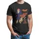 thumbnail image 1 of Men'S Retro Funny Print T-Shirt - "Dastardly & Muttley Flying Machines" Vintage Fashion Tee, Black Crew Neck, Slight Stretch, Geometric Pattern, All-Season Streetwear, Casual Tshirt, Summer Gifts, 1 of 6