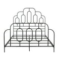 thumbnail image 3 of SAFAVIEH Paloma Metal Retro Bed Frame, Queen, Black, 3 of 6