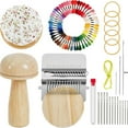 thumbnail image 1 of All-In-One Weaving & Darning Kit - Wooden Tools Thread Set for Clothing Holes & Tear Repair, 1 of 7