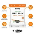thumbnail image 2 of Think Jerky Sesame Teriyaki Beef Jerky, Grass-Fed High Protein Beef, Gluten Free, No Antibiotics or Nitrates, Healthy Chef Crafted Recipe, Low Calorie and Low Fat - 1.0 oz Bags, 8 Pack, 2 of 6