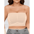 thumbnail image 4 of 2PCS [Comfortable Camisole] Comfortable Plus Size Seamless Camisole | Soft Breathable No-Pad Bralette with Strapless Design(1XL-5XL), 4 of 8