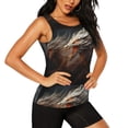 thumbnail image 2 of Bixox Women's Abstract White Dragon Printed Sleeveless Fitness Workout Running Quick-Dry Tank Top, 2 of 5