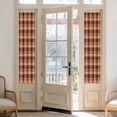 thumbnail image 2 of No Glue Heat Blocking Window Flims, Red Brown Checkered Window Privacy Film Frosted, Farmhouse Vintage Buffalo Plaid Peep-proof Door Windows Tint for Bathroom, Dormitory, 17.7 x 78.7 Inches, 2 of 9