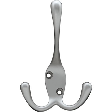 Franklin Brass Tri Hook in Satin Nickel  5 pack