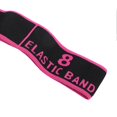 thumbnail image 4 of Bande de résistance pour yoga, danse latine, sangle de traction, ceinture de fitness, exercice d'étirement, rose rouge, 4 of 4