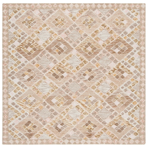 SAFAVIEH Soho Collection SOH876U Handmade Pink/Taupe Rug