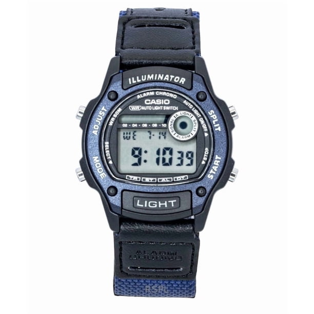 Casio Reloj Unisex Estándar Digital de Cuarzo con Correa de Cuero y Tela W-220HF-2AV