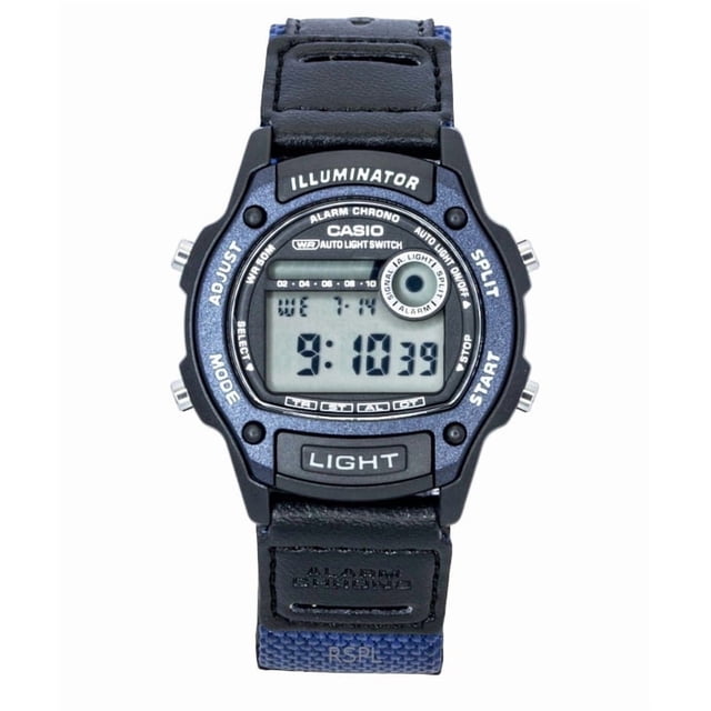 Casio Reloj Unisex Estándar Digital de Cuarzo con Correa de Cuero y Tela W-220HF-2AV