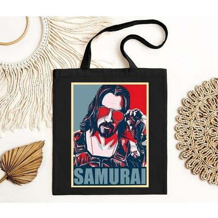 vintage Cyberpunk - Johnny Silverhand - Samurai Tote Bag-TH24009