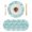 Teal Green, variant on Blue Coastal Round 15 Inch Placemats Set of 8, Nautical Coral Starfish Shell Turtle Summer HeatResistant Non Slip Place Mats for Dining Table, Wipeable Braided Kitchen Table Mats for Housewarming