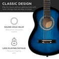 thumbnail image 6 of Best Choice Products Walmart Exclusive 38in Beginner Acoustic Guitar Starter Kit w/ Gig Bag, Strap, Extra Strings - Walmart Blue, 6 of 8