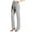 Gray, variant on Ashirexll Winter Women Pants, Casual Pants for Women, Solid Color Elastic Waist Work Office Straight Button Casual Yoga Pants with Comfortable