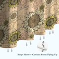 thumbnail image 6 of Beige Sunflower Small Flower Pattern Shower Curtain 36"x72" ,Bathroom Decorative Shower Curtains Set with 12 Hooks,Modern Waterproof Washable Shower Curtain, 6 of 6