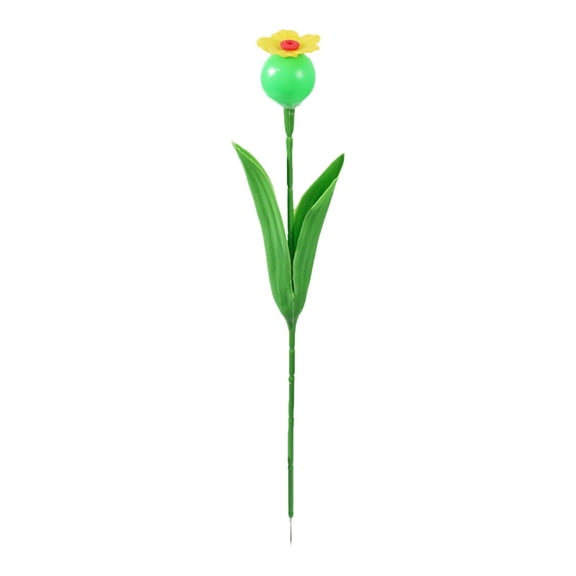 Estación de riego de abejas, comedero para pájaros, baño para pájaros, regalo de jardinería exterior, taza de , figura de flor para patio al aire Amarillo