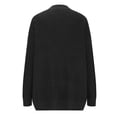 thumbnail image 6 of Long Sleeve Sweaters Shirts for Women Tunic Tops for Women Business Loose Fit Dressy Crew Neck Pullover Basic Sweaters for Women 2025 Black M, 6 of 6