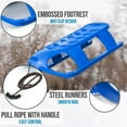thumbnail image 3 of ArcticThrill Snow Sled for Kids - SnowVenture Sledge - Toboggan with Pull Rope; Outdoor Plastic Winter Sleigh for Toddlers & Kids, 3 of 9