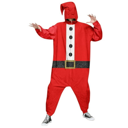 

Male And Womale Merry Christmas Funny Print Hooded Pullover Zipper Hoodies Party Pajamas Set Dress Shorts Sexy Mens Jumpsuits Mens Jumpsuit Prison Pant Suits for Men Dressy Party Men s Sexy Romper