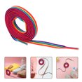 thumbnail image 2 of Miangastore 1 Paire Lacets Arc-en-Ciel Dégradés Lacets Mode Rayures Verticales, 2 of 9