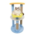 thumbnail image 1 of Costway 29" Cute Modern Cat Tree with Star & Moon Shaped Platforms, Jute Scratching Posts Blue, 1 of 10