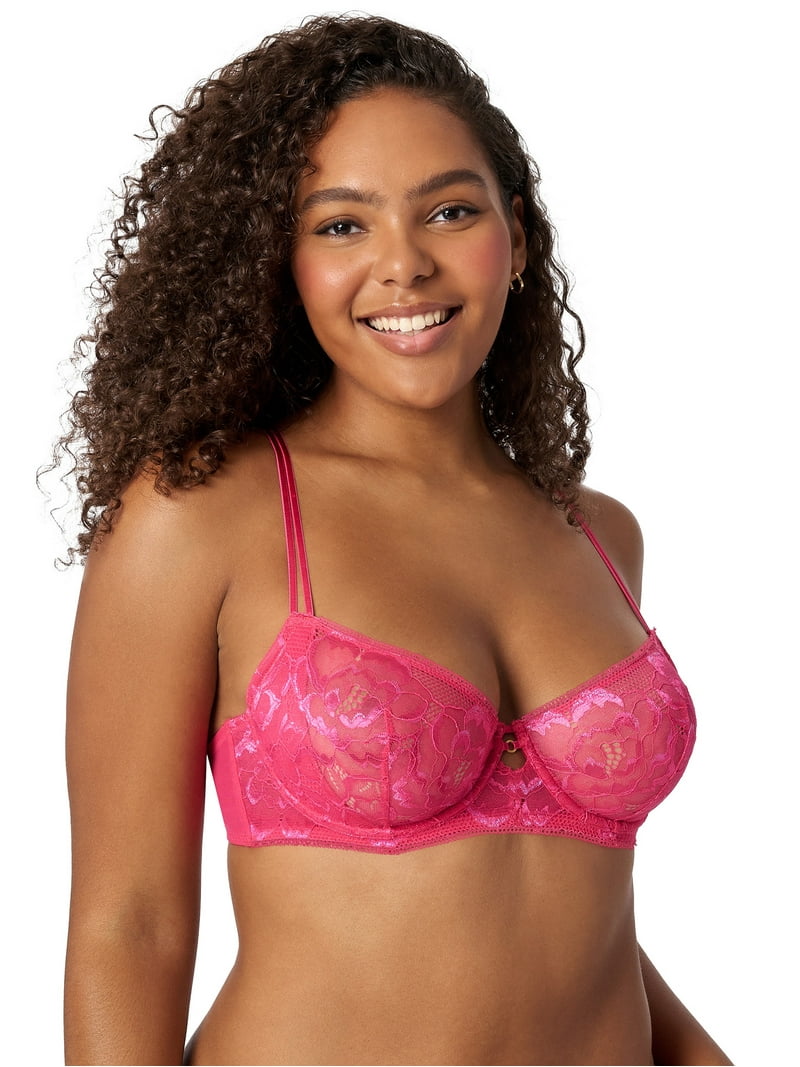 Adored by Adore Me Floral Lace Evalynn Unlined Bra, Sizes 34B-40DD