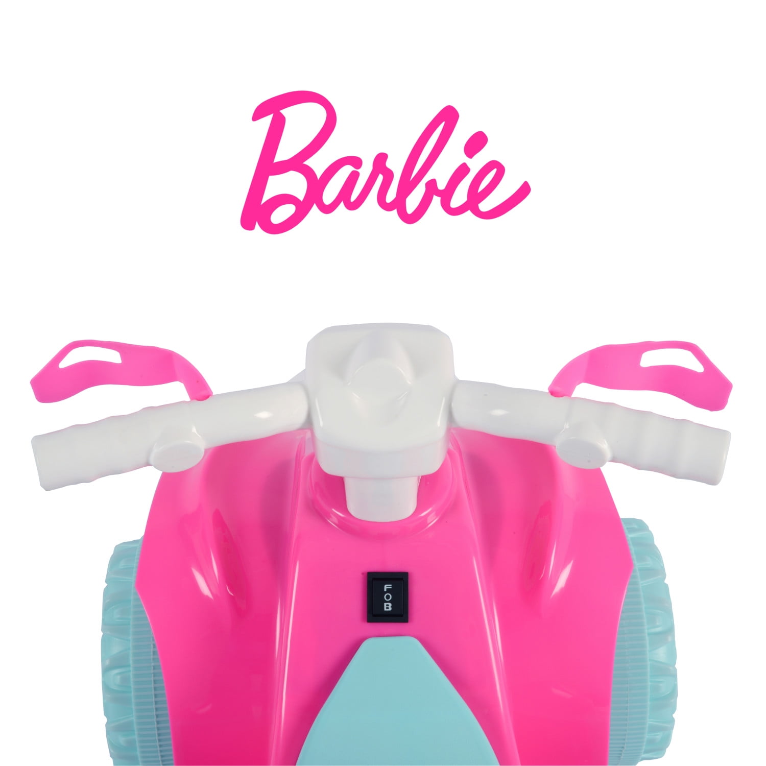 Licensed Barbie 6V Battery Powered Ride on ATV for Kids Ages 2-5 Years Old, Pink