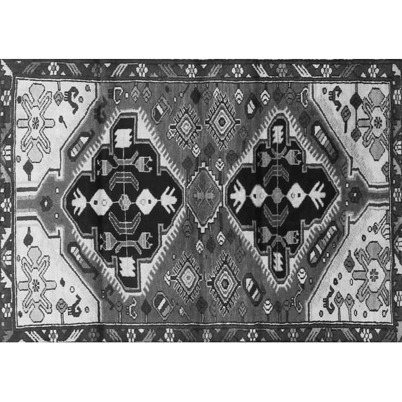 Ahgly Company Indoor Rectangle Persian Gray Traditional Area Rugs, 7' x 10'
