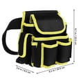 thumbnail image 2 of MERRYHAPY Heavy Duty Electrician Tool Belt Bag Black Multi-Functional Utility Pouch for Tool Storage, 2 of 8