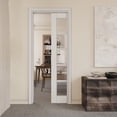 thumbnail image 2 of 36" X 80" Interior Sliding Pocket Doors 10-Lite Clear Glass Sliding Door With Hardware & Soft Close, 2 of 7