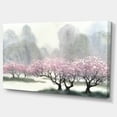 thumbnail image 2 of Flowering Trees at Spring - Landscape Art Print Canvas, 2 of 3
