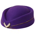 thumbnail image 1 of CUITING Chapeau d'Hôtesse Chapeau Béret Uniforme Formel pour Femmes Cosplay, 1 of 21
