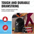 thumbnail image 3 of LIMELINEN 30 Gallon Garbage Trash Bags, 1.2 mil Extra Thick, Drawstring, Leak/Odor-Resistant, For Office/Home/Hospital, Black, 500 Count, 3 of 5