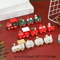 thumbnail image 5 of Wooden Christmas Train with Snowman, Mini Train Decor for Christmas Party, Christmas Train Ornament Toys for Kids Gift Home Decoration, 5 of 5