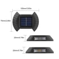 thumbnail image 4 of Yuarrent Luz de pared alimentada por energía Solar para valla, adorno para exteriores, lámpara decorativa impermeable para jardín y casa, Iluminación y accesorios 8 bombillas blancas., 4 of 6
