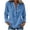 Blue, variant on Summer Linen Shirts for Women Lightweight Button up Long Sleeve T-Shirt Spring Blouse Casual Loose Solid Tunic Tops