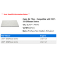 thumbnail image 2 of Cabin Air Filter - Compatible with 2007 - 2012 Nissan Sentra 2008 2009 2010 2011, 2 of 2
