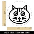 thumbnail image 2 of Charming Cat Face Self-Inking Rubber Stamp Ink Stamper - Lime Green Ink - Mini 1/2 Inch, 2 of 7