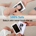 thumbnail image 3 of Baby Handprint and Footprint XL Size Kit,1 Pack Baby Handprint Ink Pads with Clean-Touch & 3 Imprint Cards,Inkless Print Kit Safe Non-Toxic for Baby Feet and Hands, Family Keepsake, Pet Paw, 3 of 8