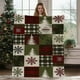thumbnail image 4 of Herunwer Christmas Throw Blanket - Soft and Warm Sherpa Christmas Reindeer Throw Blankets for Couch, Sofa, Bed, Decoration Gift, 4 of 6