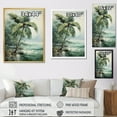 thumbnail image 4 of Designart "Tranquil Palms By The Beachside" Palms & Palm Trees Wall Art Living Room, 4 of 7