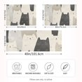 thumbnail image 2 of Yayeee Pillowcase Standard Size Set of 2 Satin Wrinkle Resistant Pillow Case, White Cute Cats, 2 of 7