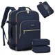 thumbnail image 1 of Mochila de viaje LOVEVOOK 40L para portátil de 17" para mujer y hombre, azul, 1 of 9
