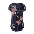 thumbnail image 4 of Njagoc3 Womens Trendy Summer T-Shirt with Heart Motif Lightweight Breathable Cotton for Casual Outings, 4 of 5