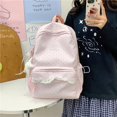 thumbnail image 5 of Women Polka Dot Lace Backpack, Large Capacity Trendy Dot Pattern Bag with Compartments&Pendant Cute Lightweight Backpacks for Travel, Shopping, Dating and Daily Use-Black, 5 of 7