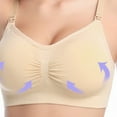 thumbnail image 3 of EFINNY Women's Bra Seamless Full Cup Bras Adjustable Maternity Underwear 4Packs,2023 Upgrade, 3 of 8