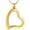 golden, variant on Heart Cremation Urn Necklace for Ashes for Memorial Stainless Steel Glass Keepsake Pendant with Crystal