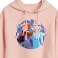 thumbnail image 3 of Disney Frozen 2 - Anna & Elsa - Juniors Cropped Pullover Hoodie, 3 of 5