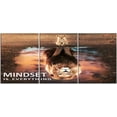 thumbnail image 6 of Mindset is Everything Wall Art Lion Inspirational Canvas Wall Art Posters Prints 3 Pieces Motivational Quote Painting for Office Home Bedroom Decor Framed Ready to Hang [36''''W x 16''''H], 6 of 6