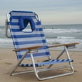 thumbnail image 2 of Open Box Ostrich South Beach Sand Chair, Outdoor Camping Pool Recliner, Stripe, 2 of 9