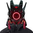 thumbnail image 2 of Casco con máscara QAONIE Punk LED para disfraces de Halloween para adultos, 2 of 9